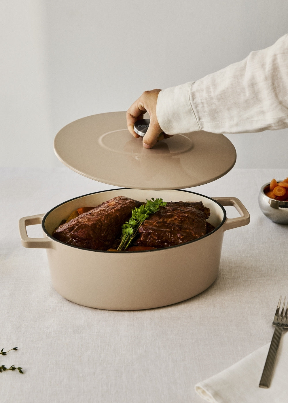 Iron Pot - Cocotte En Fonte Émaillée - 4,66L - Sable