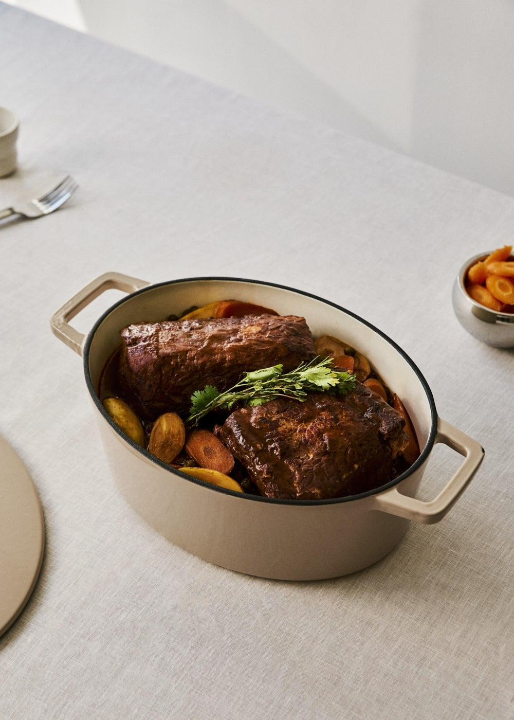 Iron Pot - Cocotte En Fonte Émaillée - 4,66L - Sable
