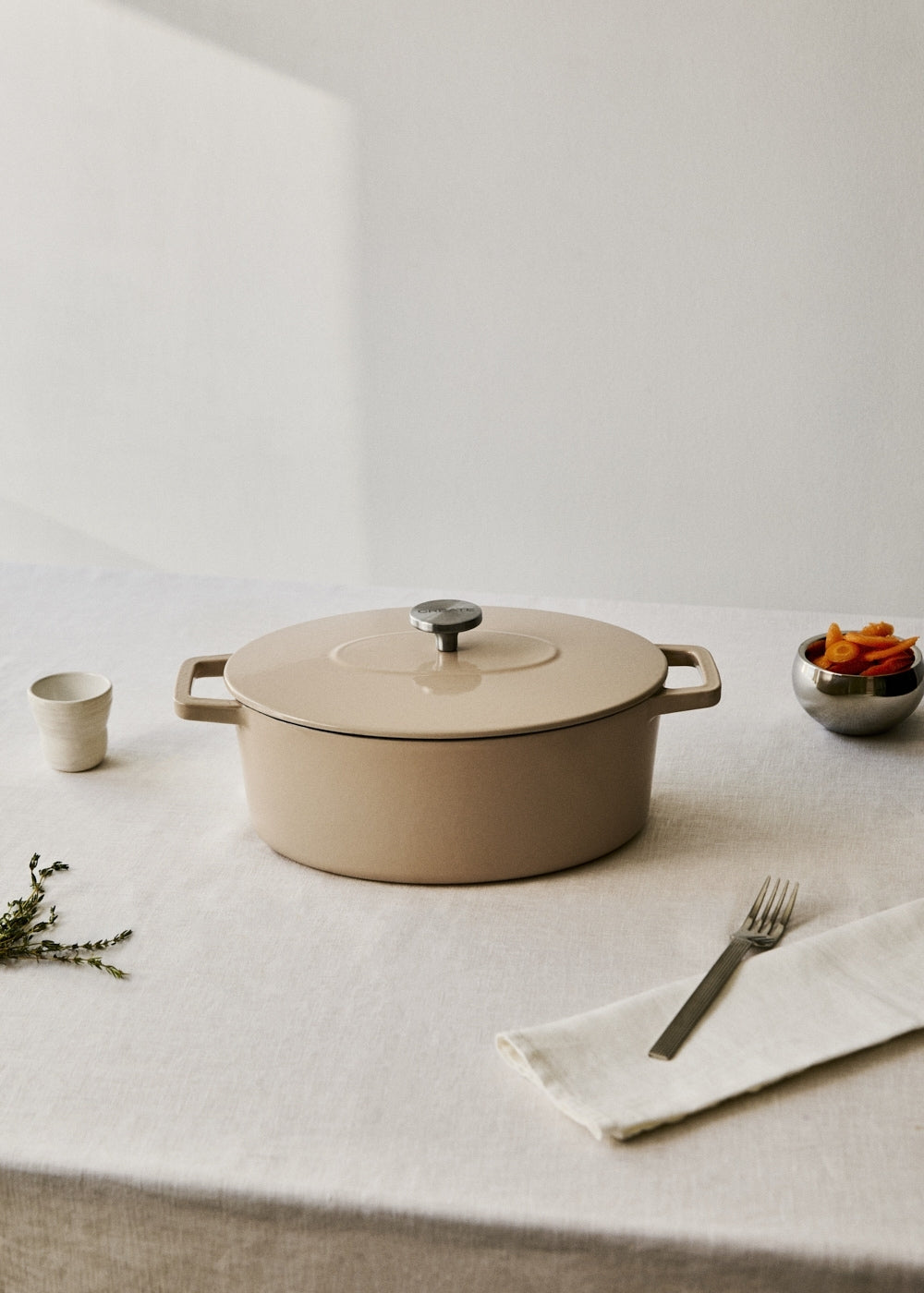 Iron Pot - Cocotte En Fonte Émaillée - 4,66L - Sable