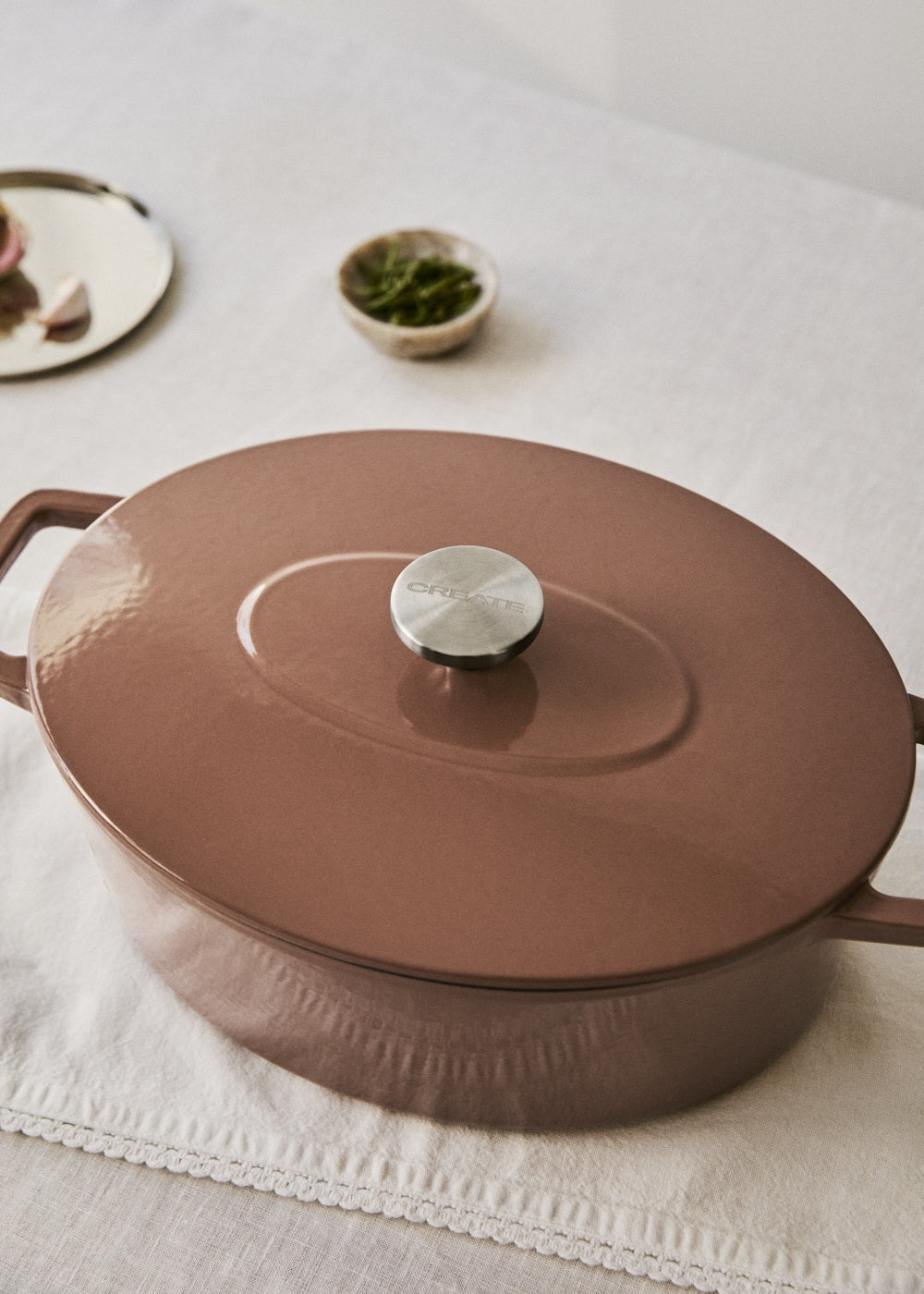 Iron Pot - Cocotte En Fonte Émaillée - 4,66L - Moka