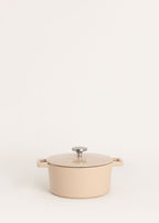 Iron Pot - Lot De 2 Cocottes En Fonte Émaillée - 2,6L & 4,66L - Sable