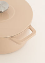 Iron Pot - Lot De 2 Cocottes En Fonte Émaillée - 2,6L & 4,66L - Sable