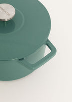 Iron Pot - Lot De 2 Cocottes En Fonte Émaillée - 2,6L & 4,66L - Sauge