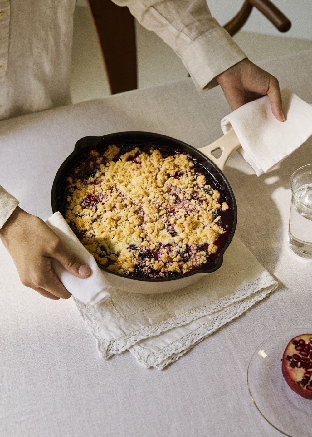 Iron Pan - Poêle En Fonte Émaillée - 1,65L - Sable