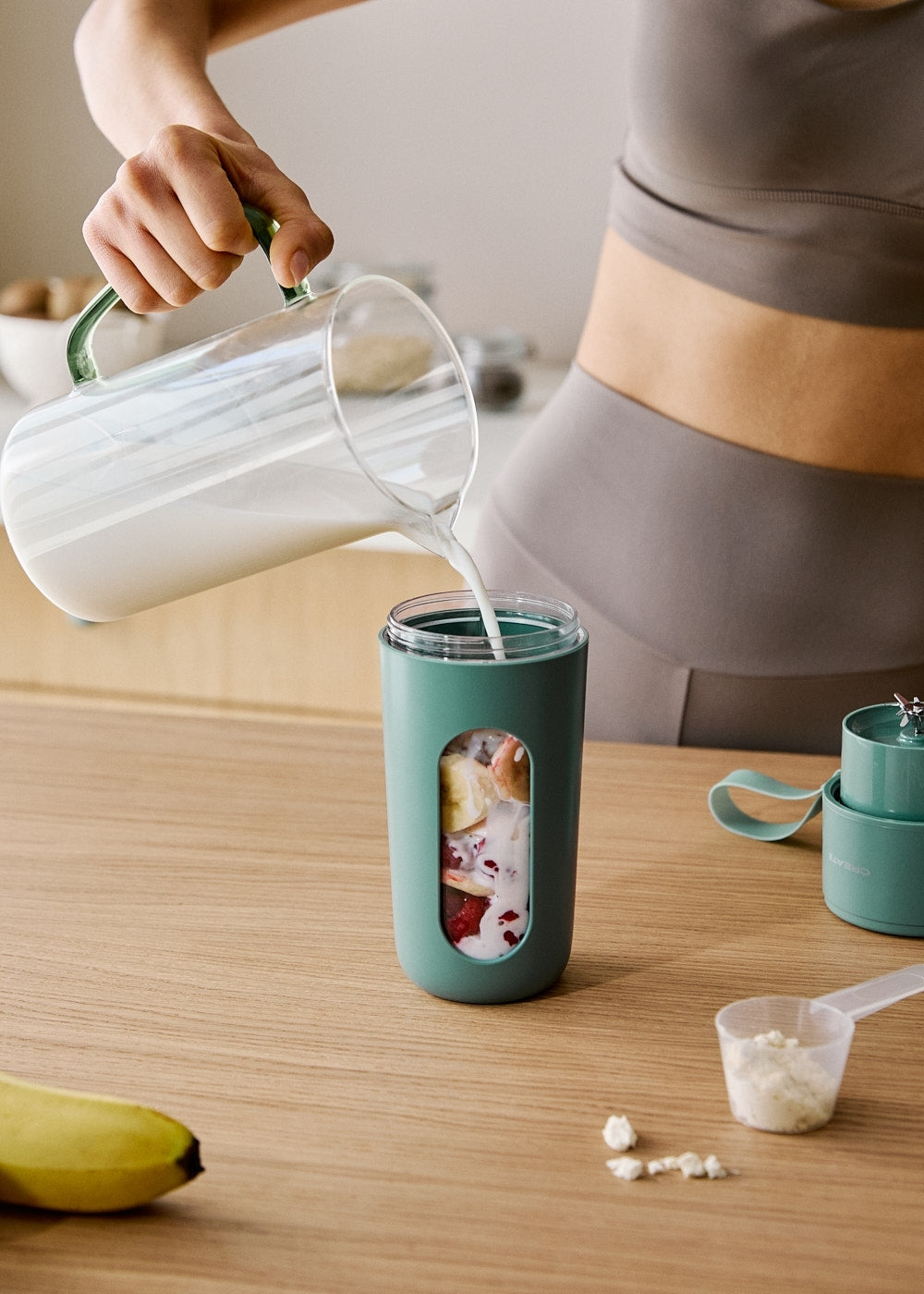 Moi Studio Move - Blender Portable Sans Fil Pour Sportifs - Sauge