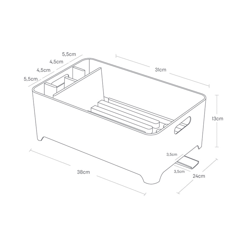 Égouttoir À Vaisselle Tower - Noir