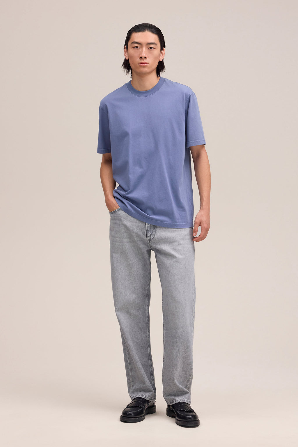 T-Shirt Adam   - Stone Blue