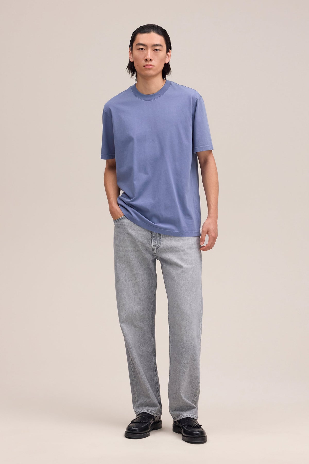 T-Shirt Adam   - Stone Blue