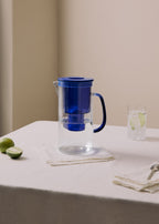 Aqua Clear Jug - Carafe Filtrante Avec Double Filtre - 1,5L - Bleu Cobalt