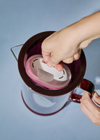 Aqua Clear Jug - Carafe Filtrante Avec Double Filtre - 1,5L - Bordeaux