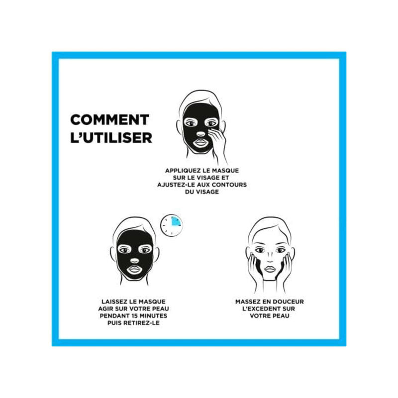 Set of 5 Tissue Masks - Purifying & Pore Reducing Charcoal
