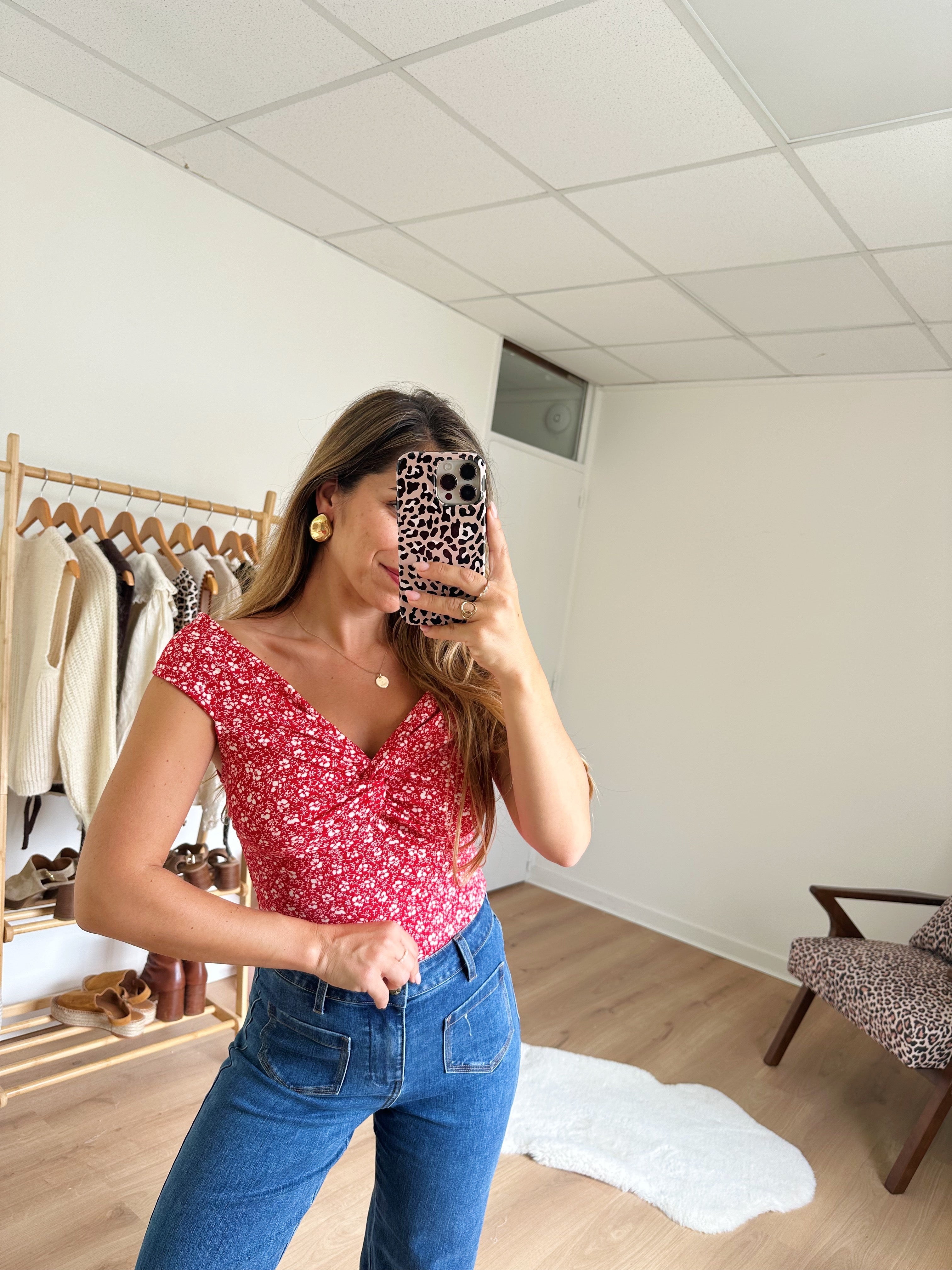 Top floral Lina
