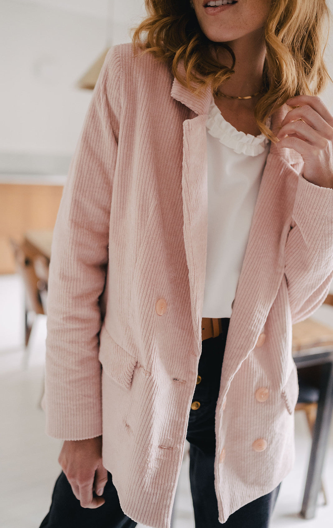 Padmé Pink Velvet Jacket