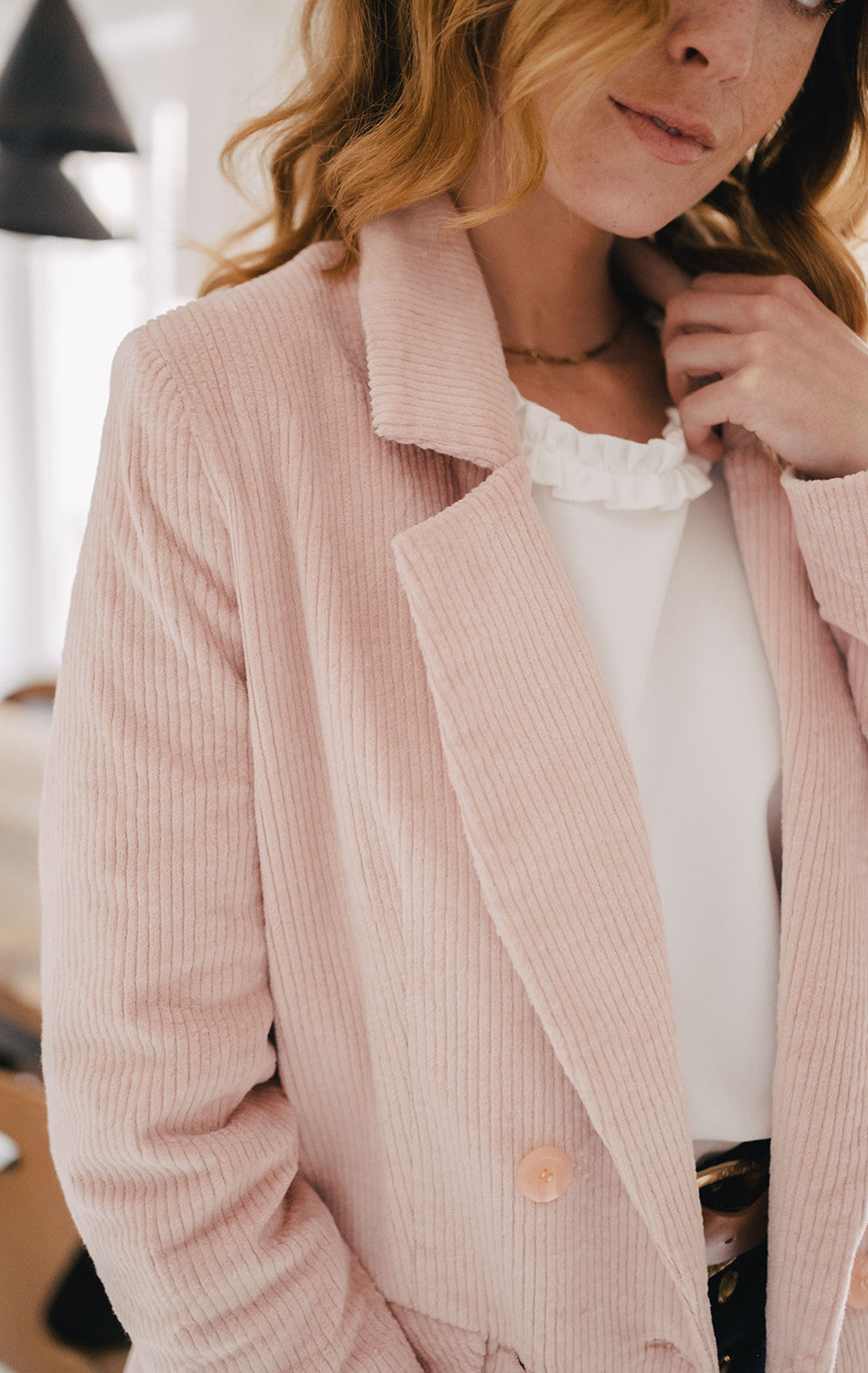 Padmé Pink Velvet Jacket