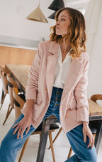 Padmé Pink Velvet Jacket