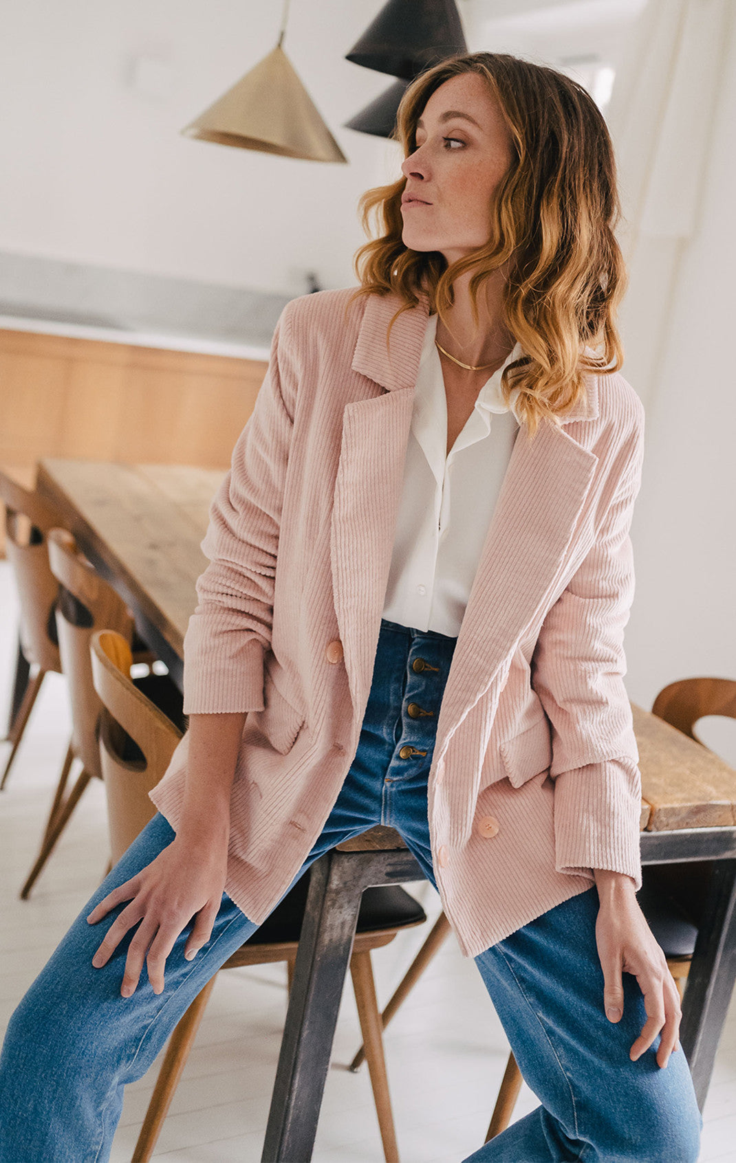 Padmé Pink Velvet Jacket