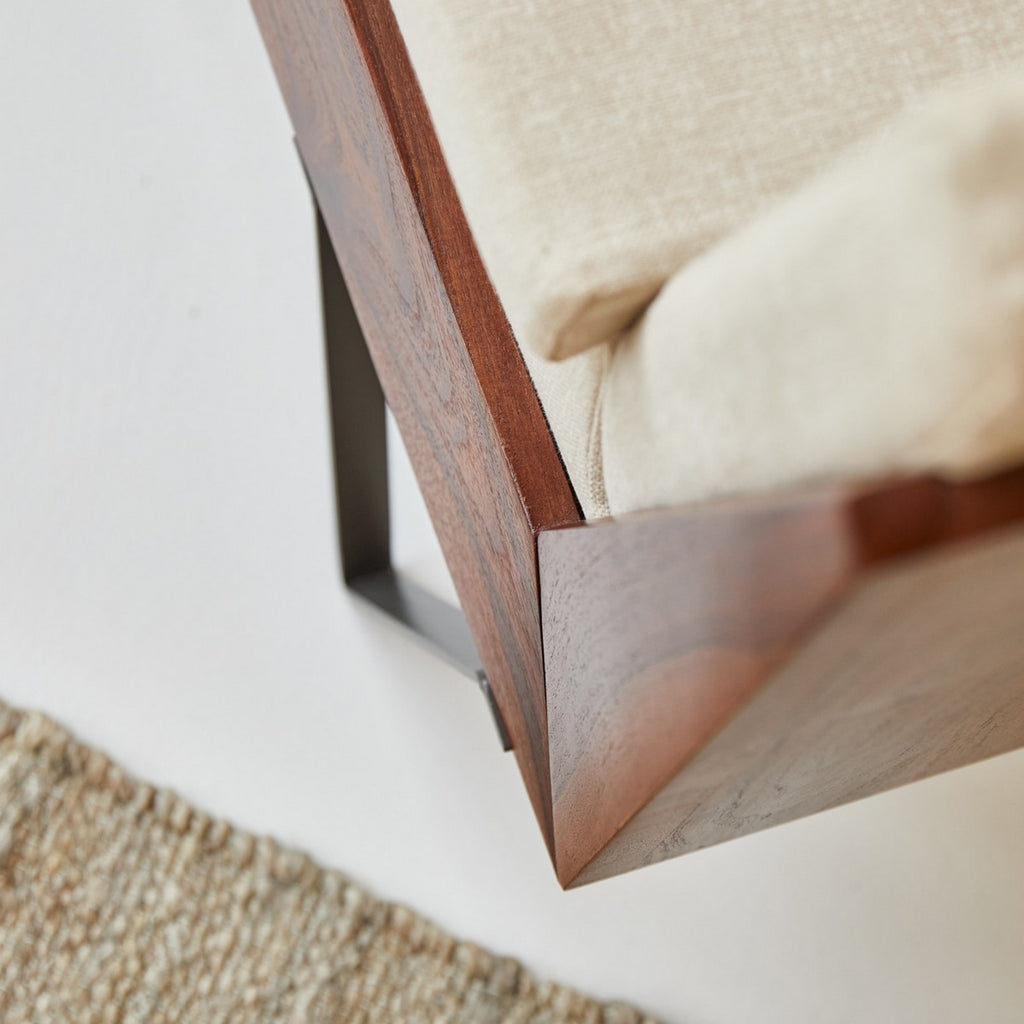 Metric - Fauteuil - Tissu - Beige