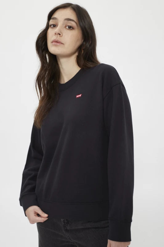 Levi'S Standard Crew Sweatshirt Voor Dames (1 Stuk), Kaviaar