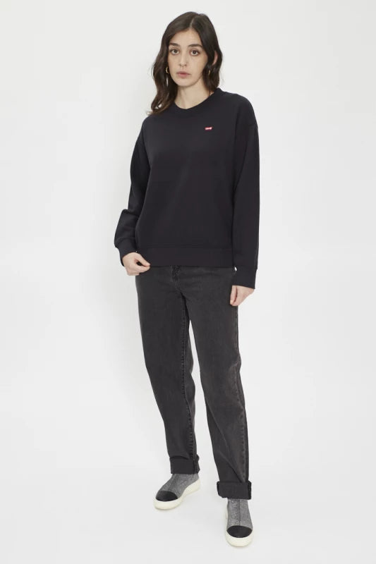 Levi'S Standard Crew Sweatshirt Voor Dames (1 Stuk), Kaviaar