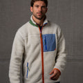 Veste En Sherpa Mixte Zippée - Ivoire