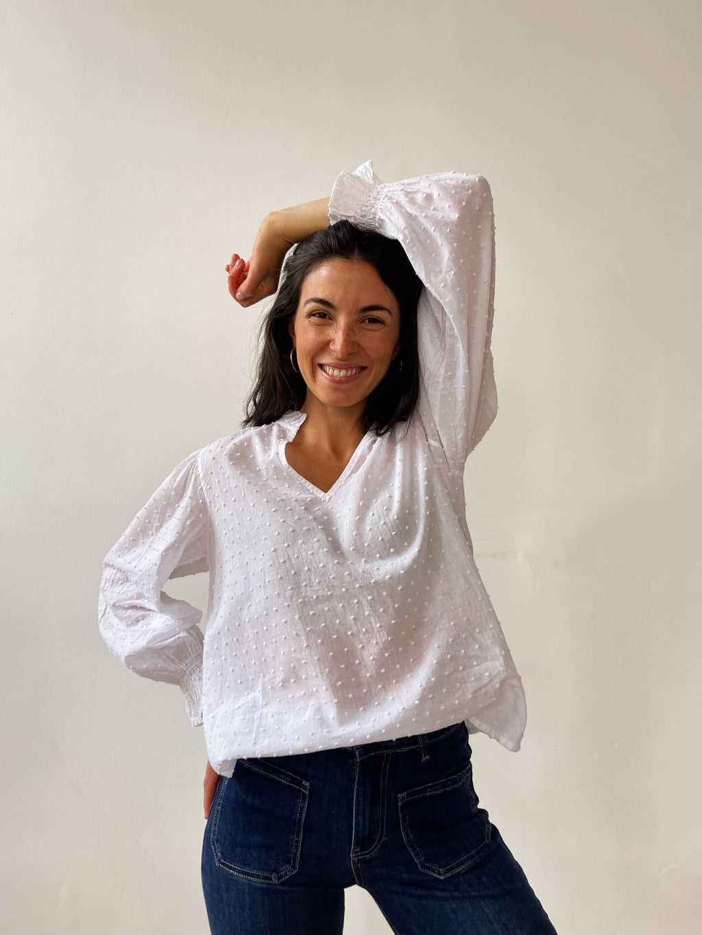 White Isabella Blouse