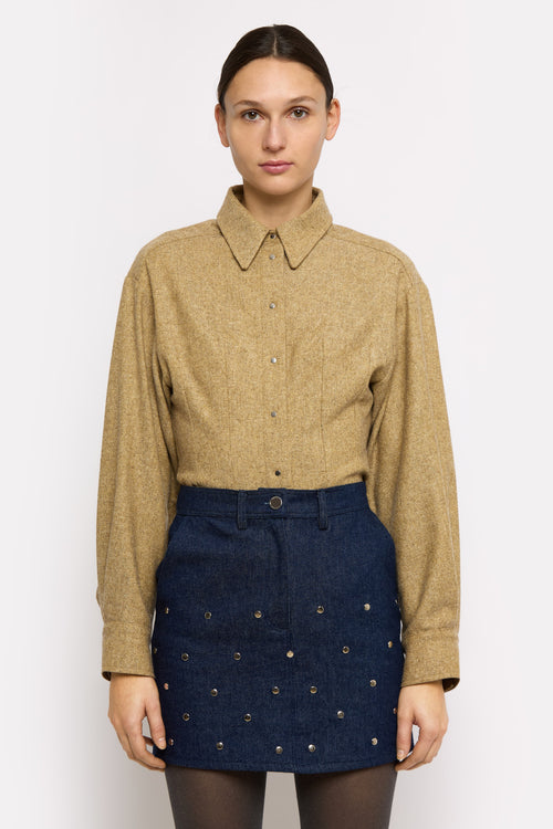 CAMISA ESTACIÓN BIJOU Beige