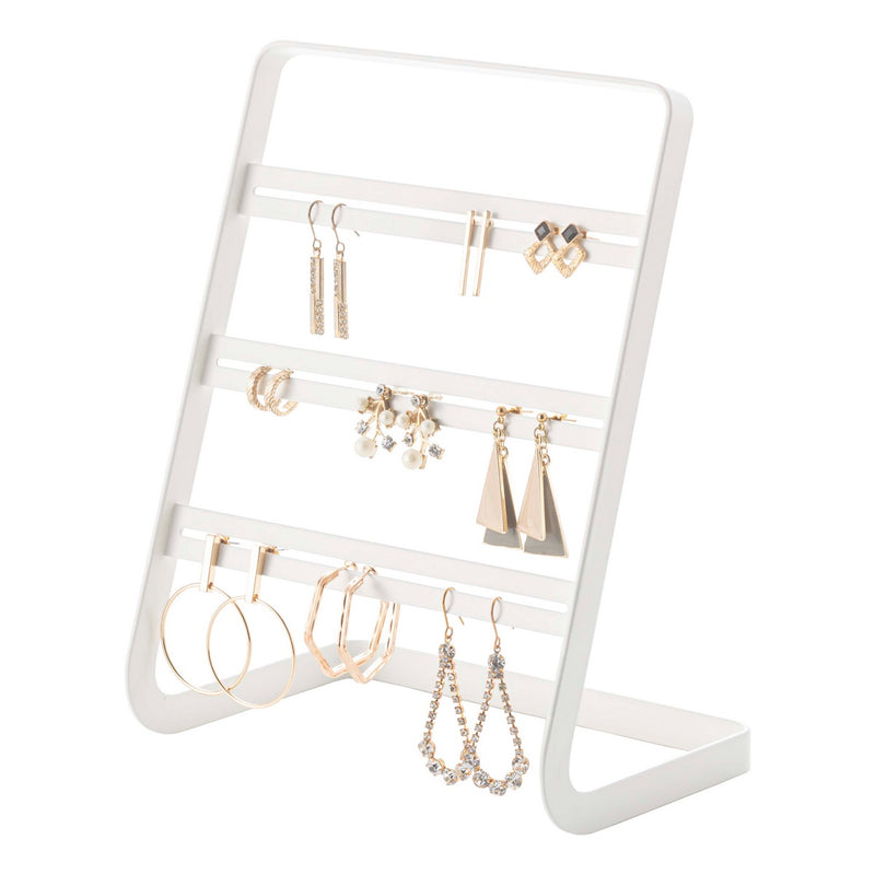 Support De Boucles D'Oreilles - Tower - Blanc