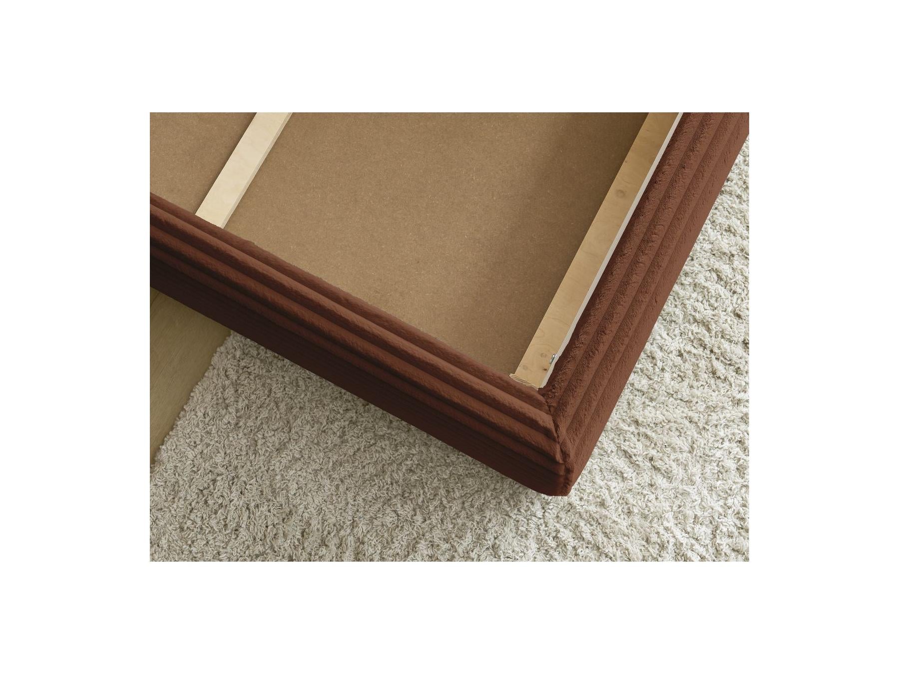 Jade - Storage Bed with Pillow-Effect Headboard - Soft Wide-Ribbed Corduroy