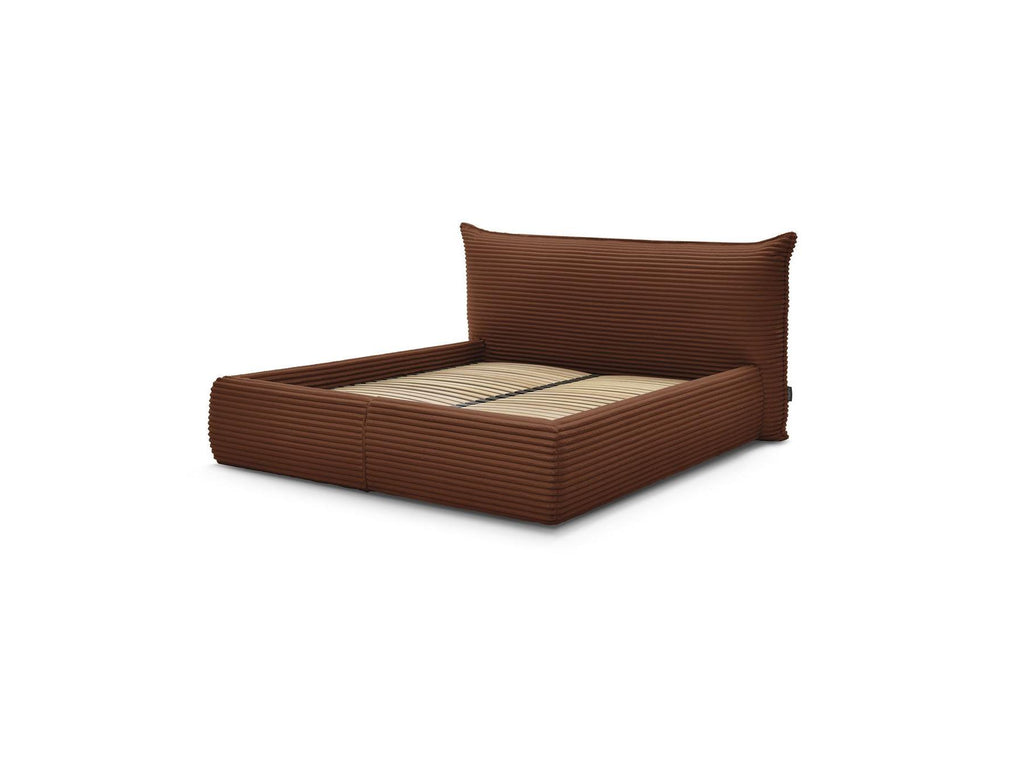 Jade - Storage Bed with Pillow-Effect Headboard - Soft Wide-Ribbed Corduroy