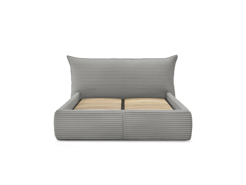 Jade - Storage Bed with Pillow-Effect Headboard - Soft Wide-Ribbed Corduroy