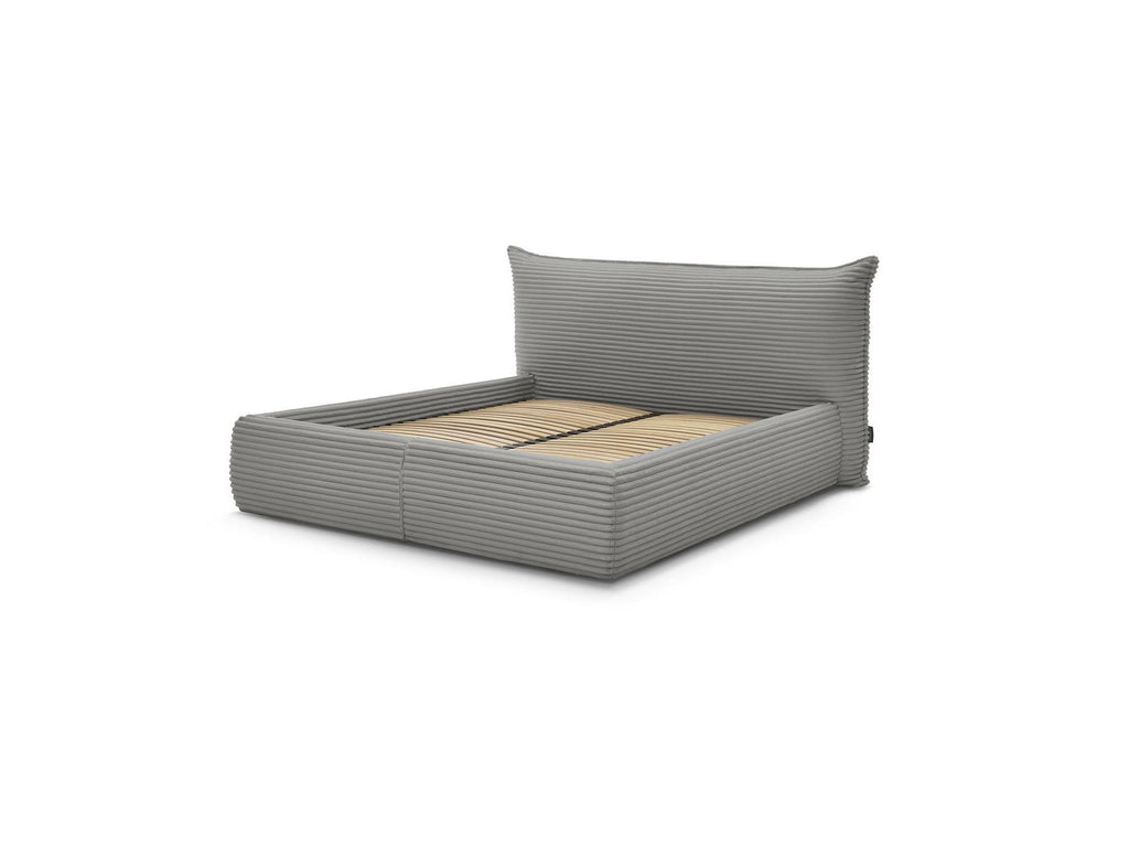 Jade - Storage Bed with Pillow-Effect Headboard - Soft Wide-Ribbed Corduroy