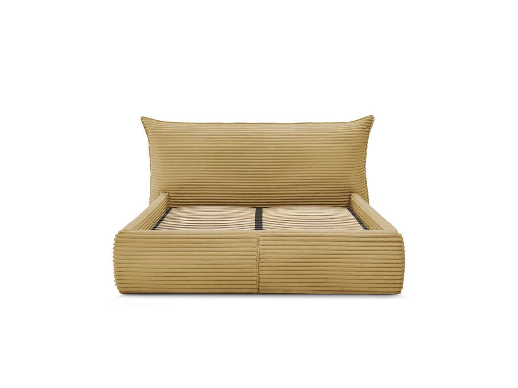 Jade - Storage Bed with Pillow-Effect Headboard - Soft Wide-Ribbed Corduroy