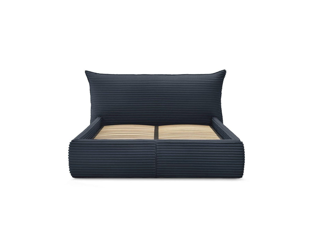 Jade - Storage Bed with Pillow-Effect Headboard - Soft Wide-Ribbed Corduroy