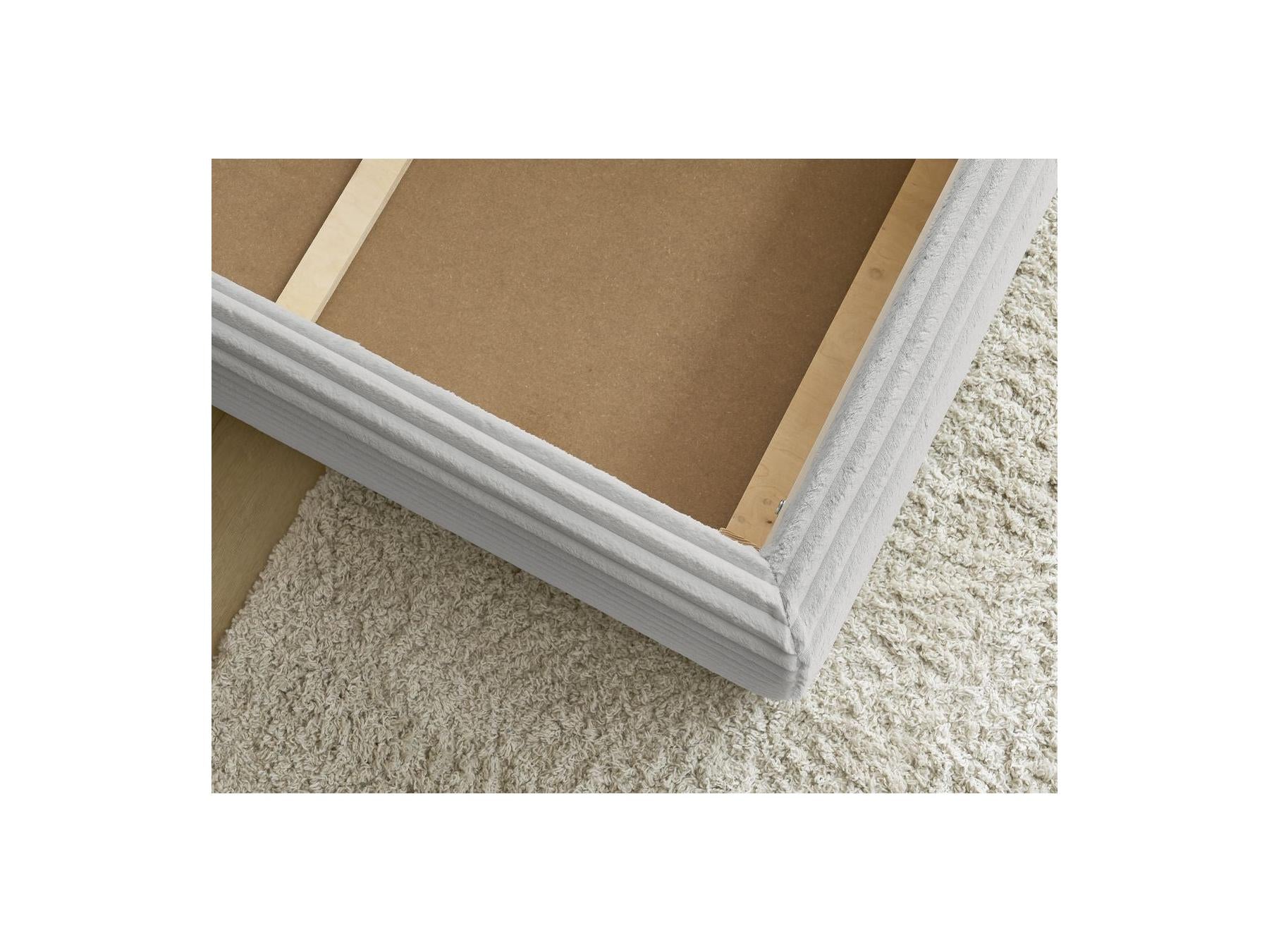 Jade - Storage Bed with Pillow-Effect Headboard - Soft Wide-Ribbed Corduroy