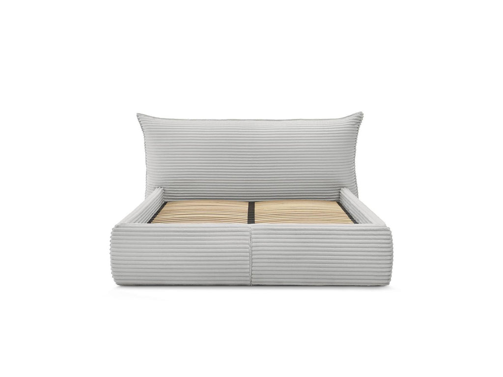 Jade - Storage Bed with Pillow-Effect Headboard - Soft Wide-Ribbed Corduroy