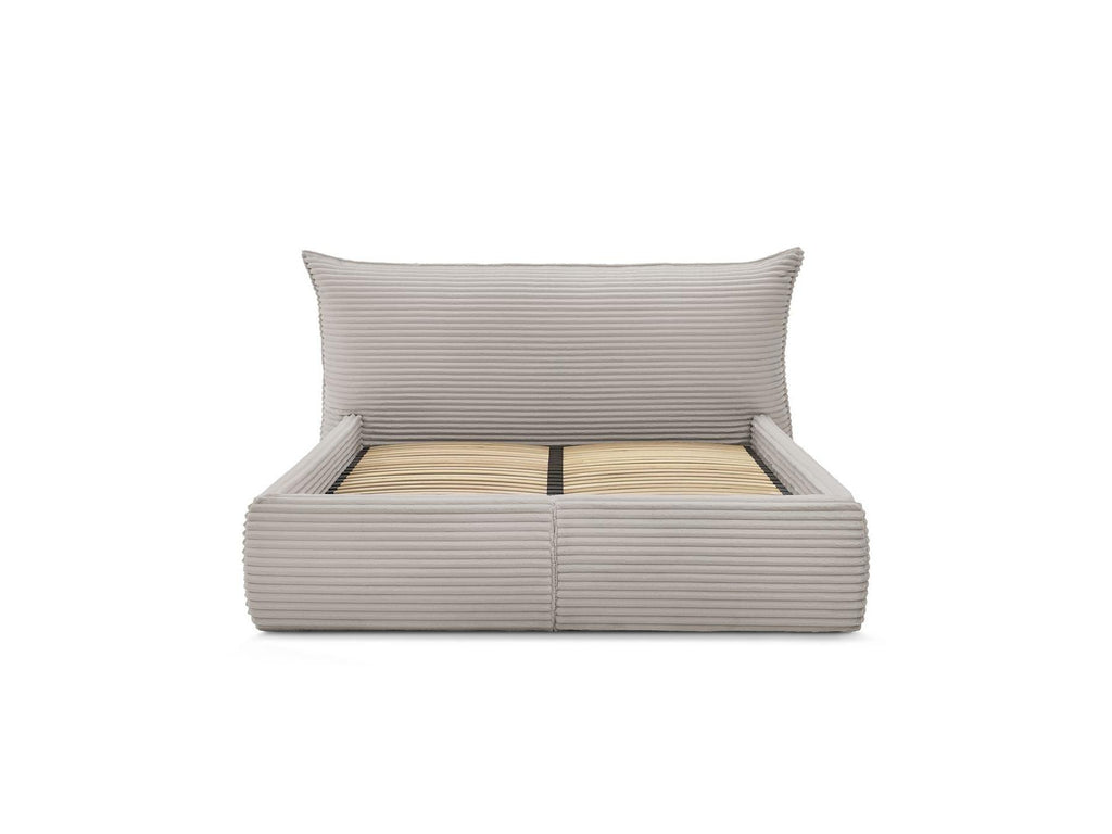 Jade - Storage Bed with Pillow-Effect Headboard - Soft Wide-Ribbed Corduroy