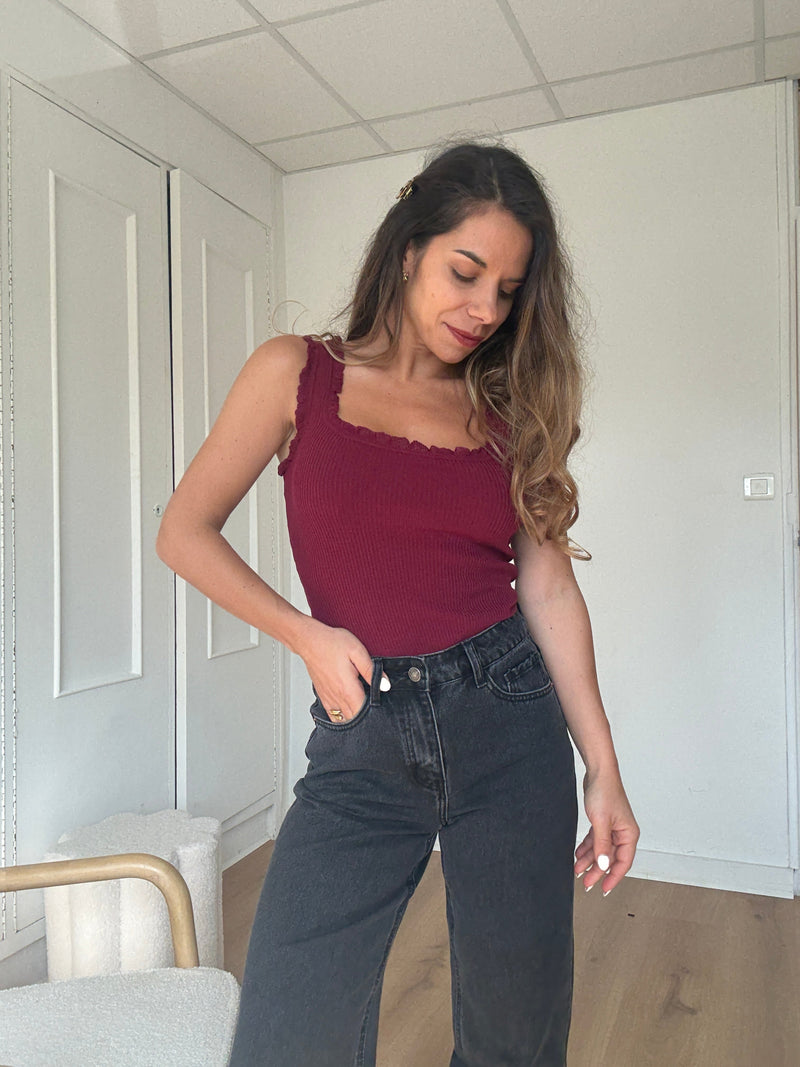 Top Nora Burgundy