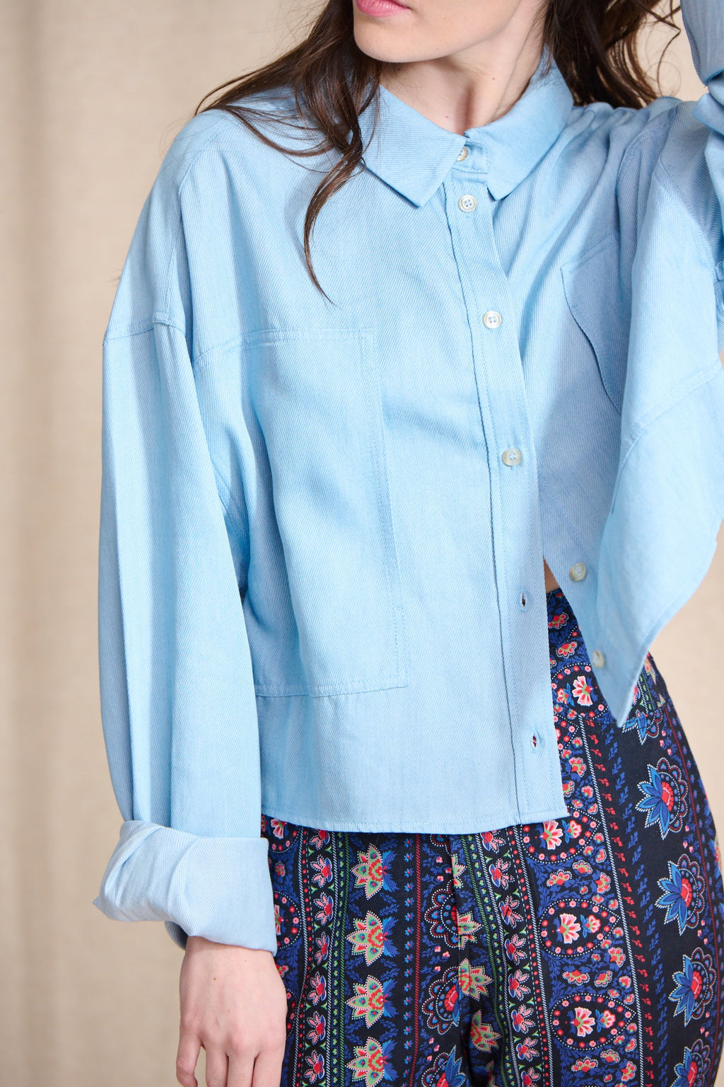Chemise Carla - Lyo Bleu Jeans