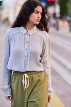 Cassy Shirt - Heather Grey