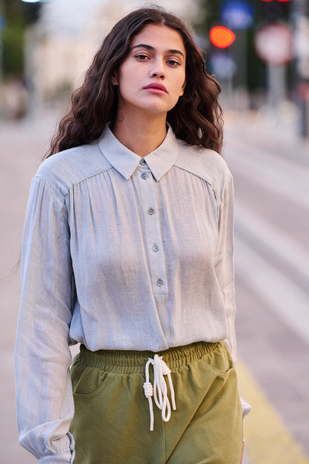 Cassy Shirt - Heather Grey