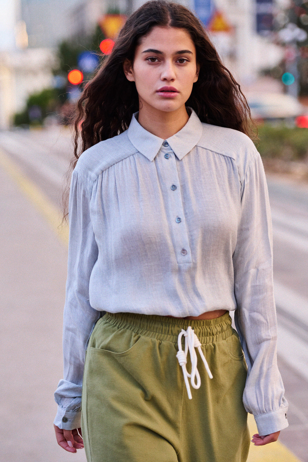 Cassy Shirt - Heather Grey