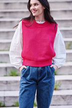 Marcus Sweater - Fuchsia Pink