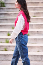 Marcus Sweater - Fuchsia Pink