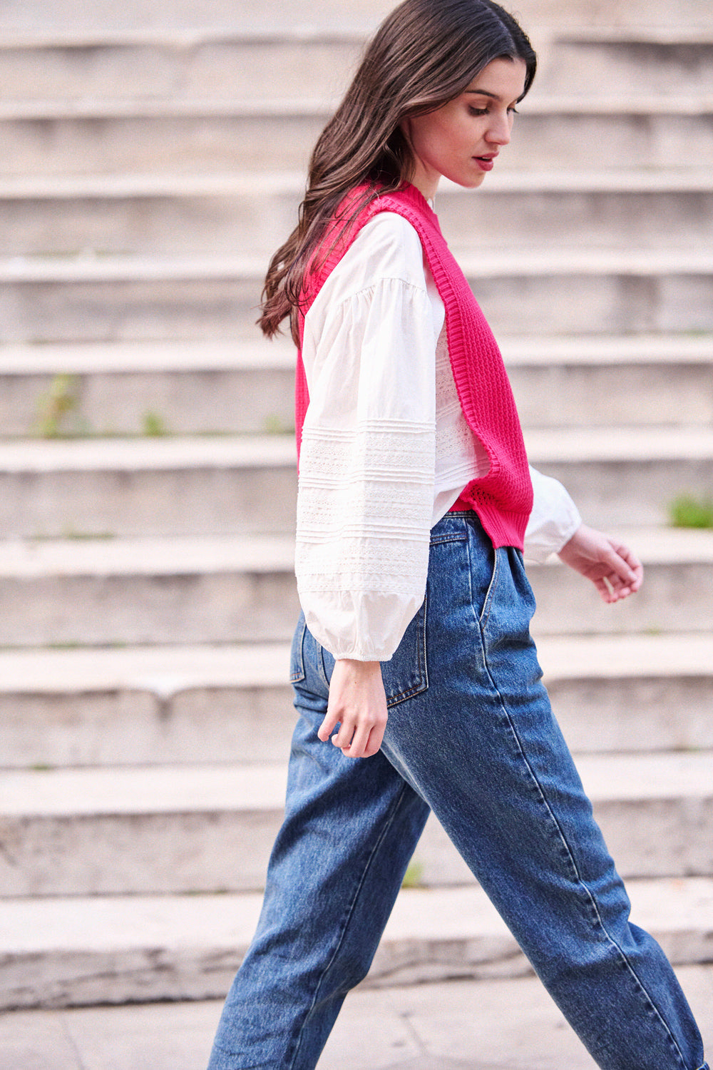 Marcus Sweater - Fuchsia Pink