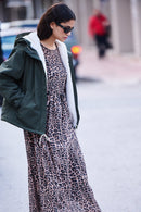 Robe Rosia - Print Leopard Voile