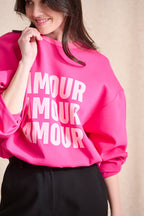 Nola Sweatshirt - Fuchsia Pink