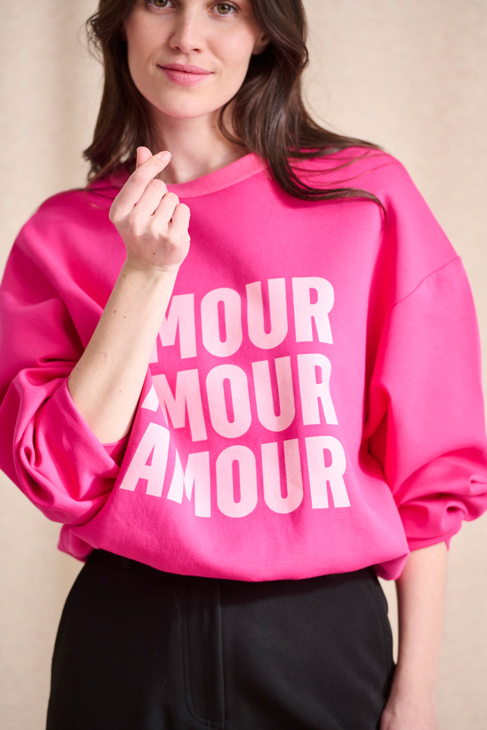 Nola Sweatshirt - Fuchsia Pink