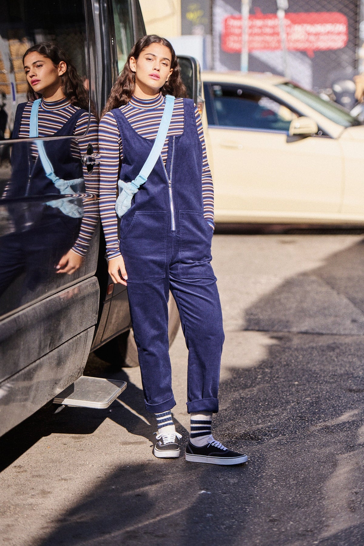 Terri T-Shirt - Multi Camel Stripes