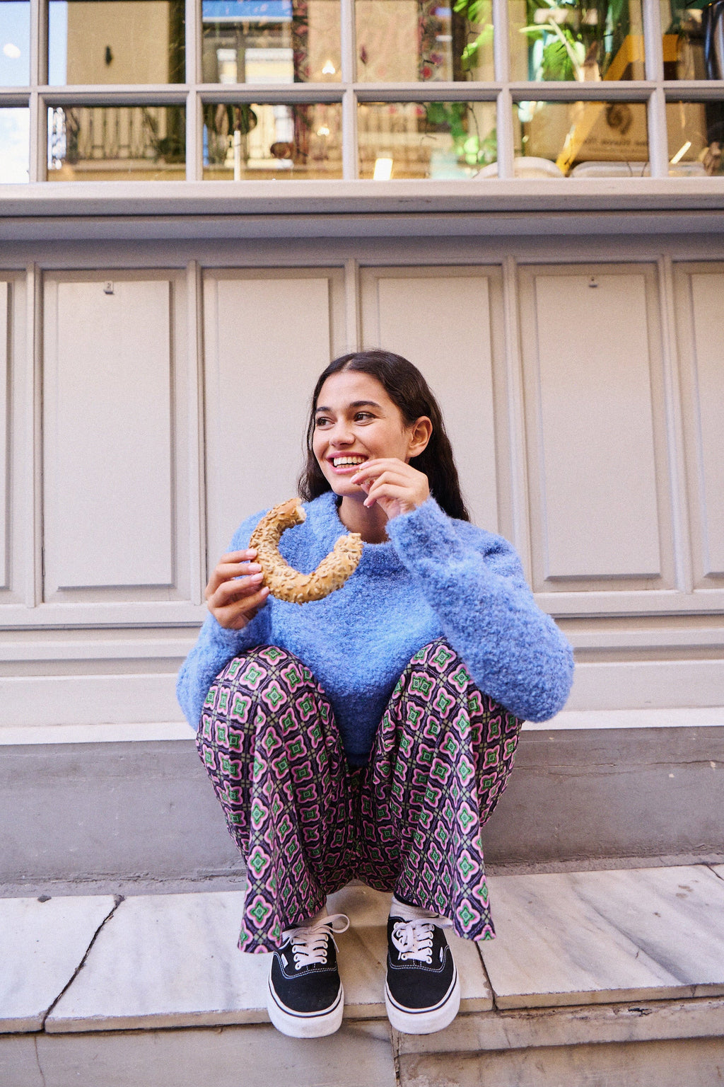 Pepe Trousers - Geometric Print