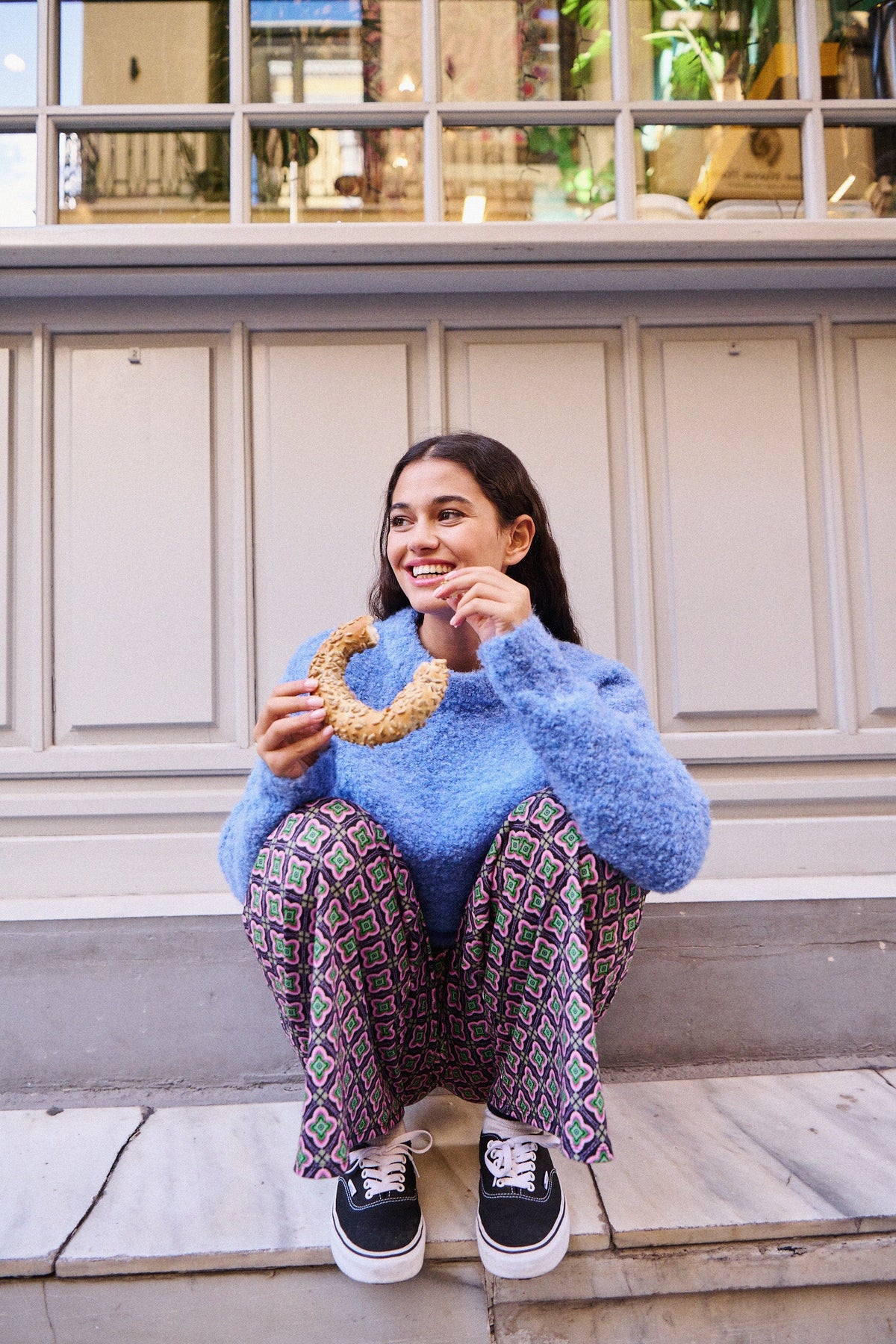 Pepe Trousers - Geometric Print